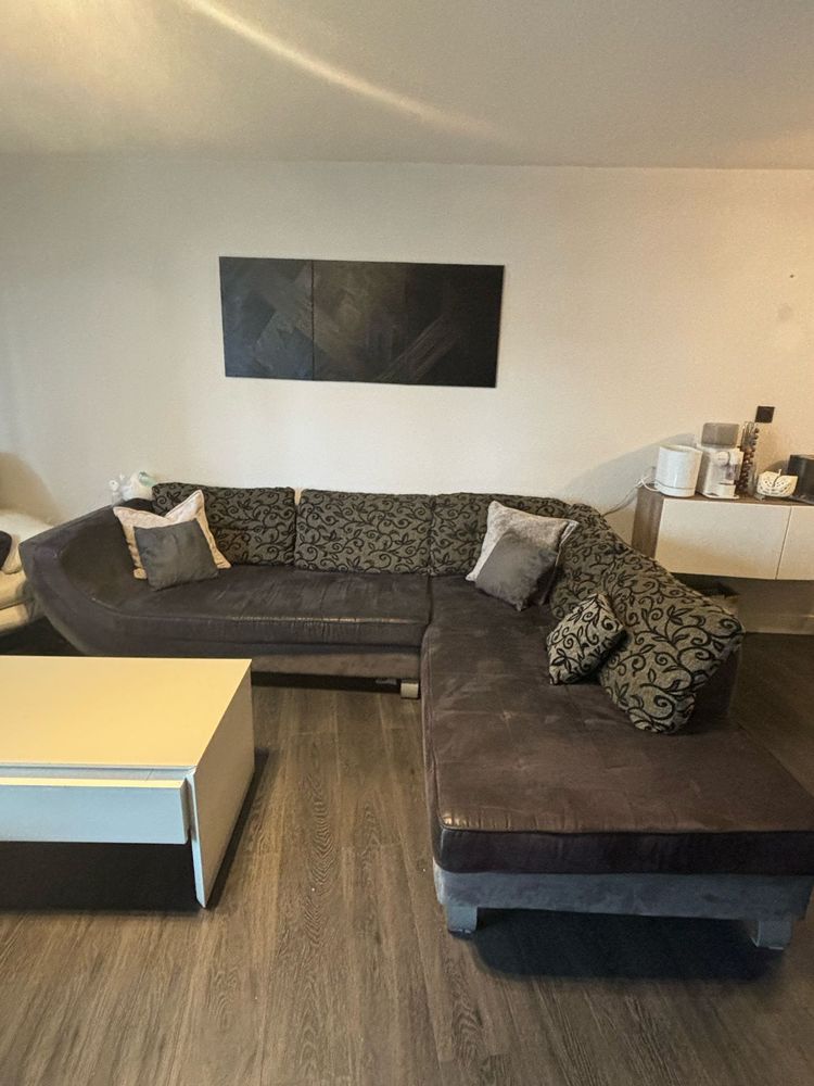 Canap� d'angle droit en velours 270x220 200 Toulouse (31)