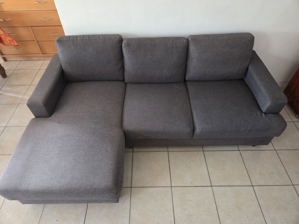 Canap� d'angle gauche d�montable gris anthracite ? 212 cm 300 Leuville-sur-Orge (91)