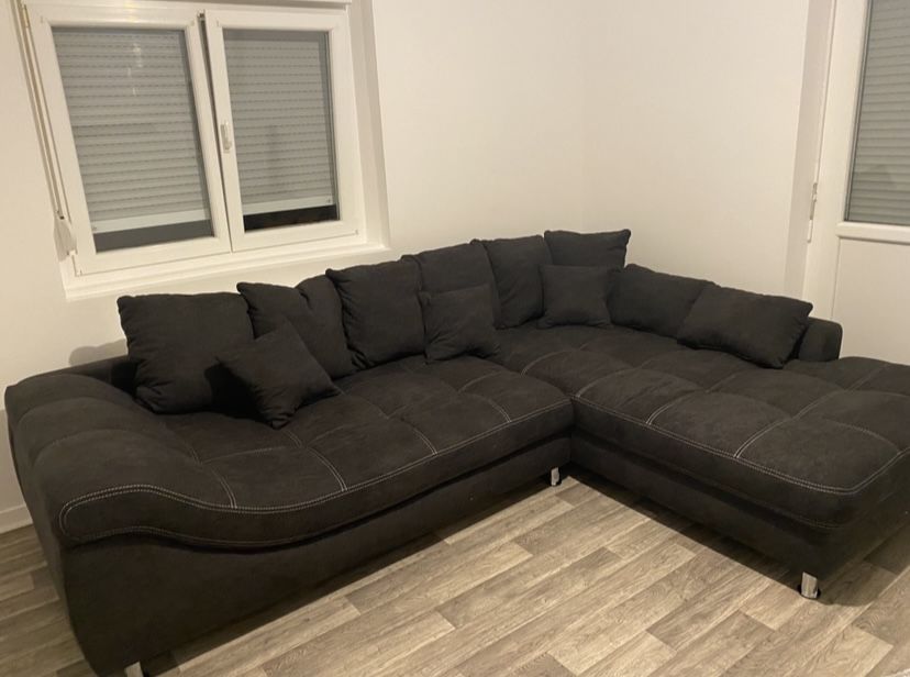 Canap� angle gris anthracite qualit� allemande 900 Saint-Avold (57)