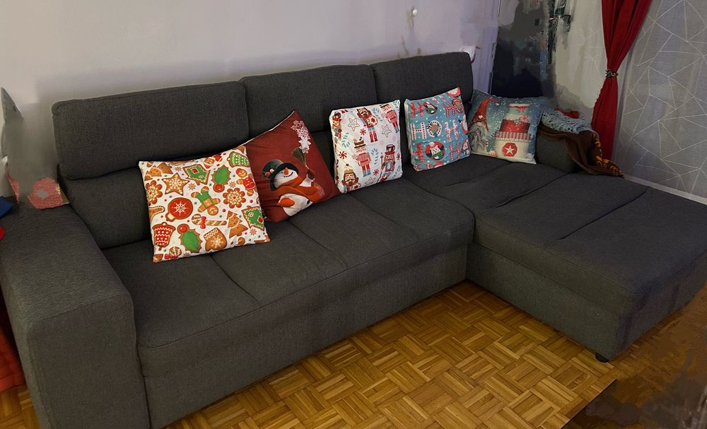 canap� d'angle gris convertible 350 Marseille 9 (13)