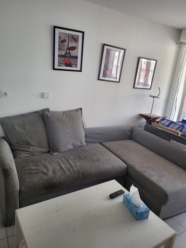 Canap� d'angle gris avec coussins 0 Montpellier (34)