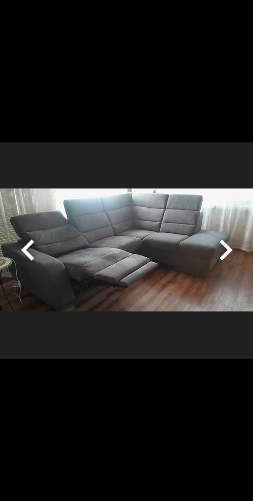 Canap� d'angle gris relax modulable 500 Lutterbach (68)