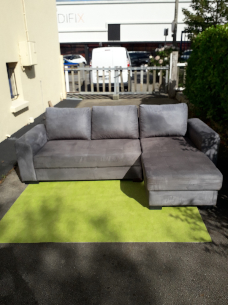 Canap� d'angle gris moderne 120 Brest (29)