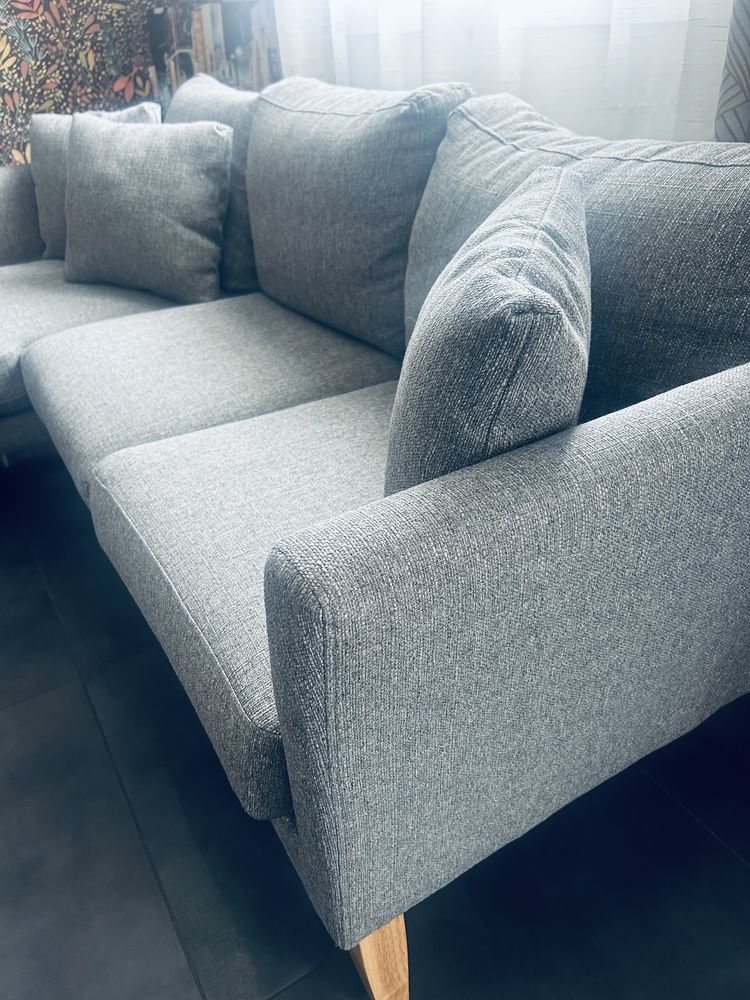 Canap� d'angle gris avec m�ridienne 0 Dieupentale (82)