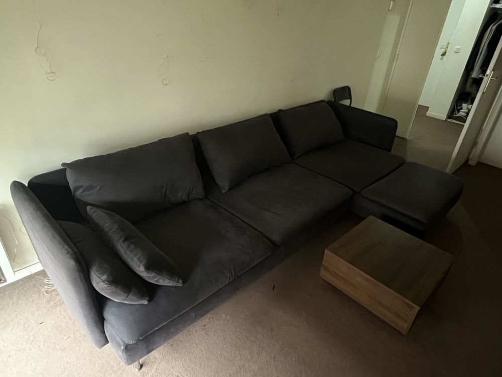 Canap� d'angle IKEA S�derhamn 4 places gris fonc� - tr�s confortable 350 Saint-Denis (93)