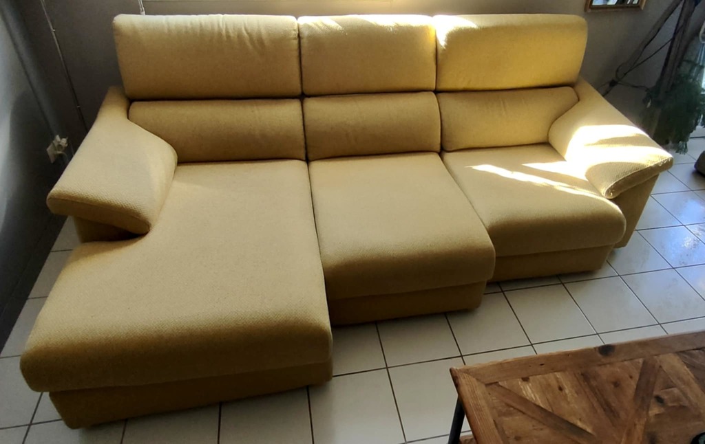 Canap� d'angle jaune tournesol en tissu poltronesofa 0 B�thune (62)