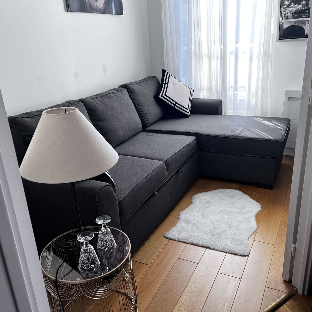 canap� lit d angle Maisons du monde gris 390 Paris 8 (75)