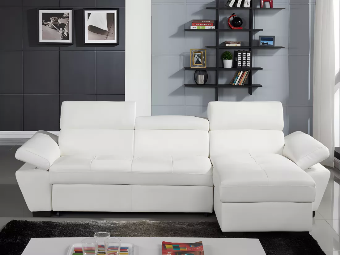 Canap� d'angle neuf convertible avec m�ridienne et caisson 1090 Pierre-B�nite (69)