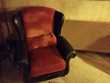Canapé d'angle xxl orange ocre en velours + fauteuil  480 Beaumont-le-Roger (27)