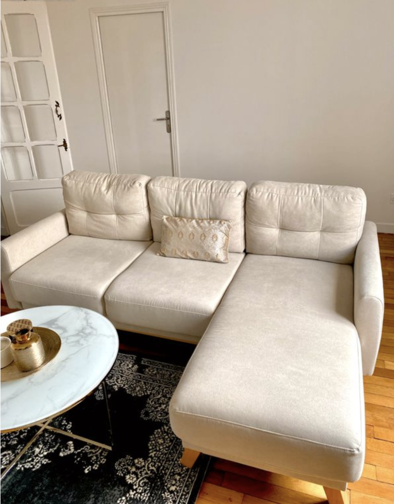 Canap� d'angle, 5 places, �tat neuf, convertible avec coffre 550 La Courneuve (93)