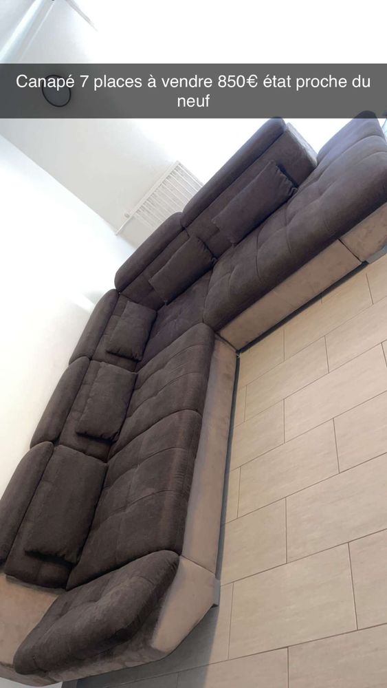 Canap� d'angle 7 places
800�
Excellent etat 800 Nice (06)