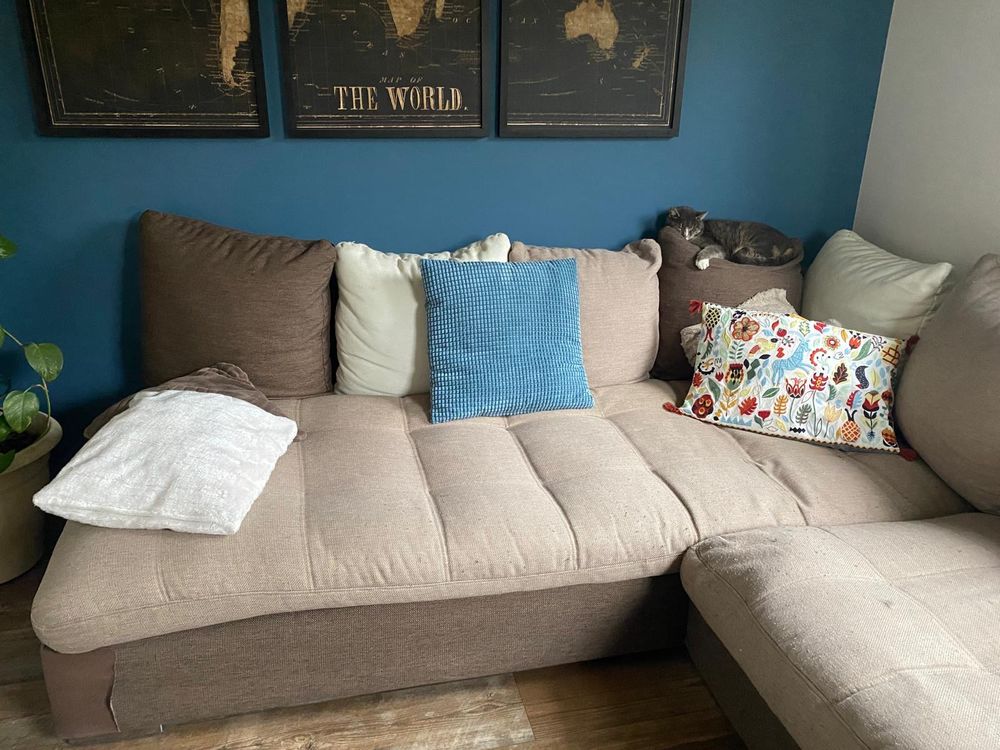 Canap� d'angle 7 places tricolores 200 Labergement-Sainte-Marie (25)