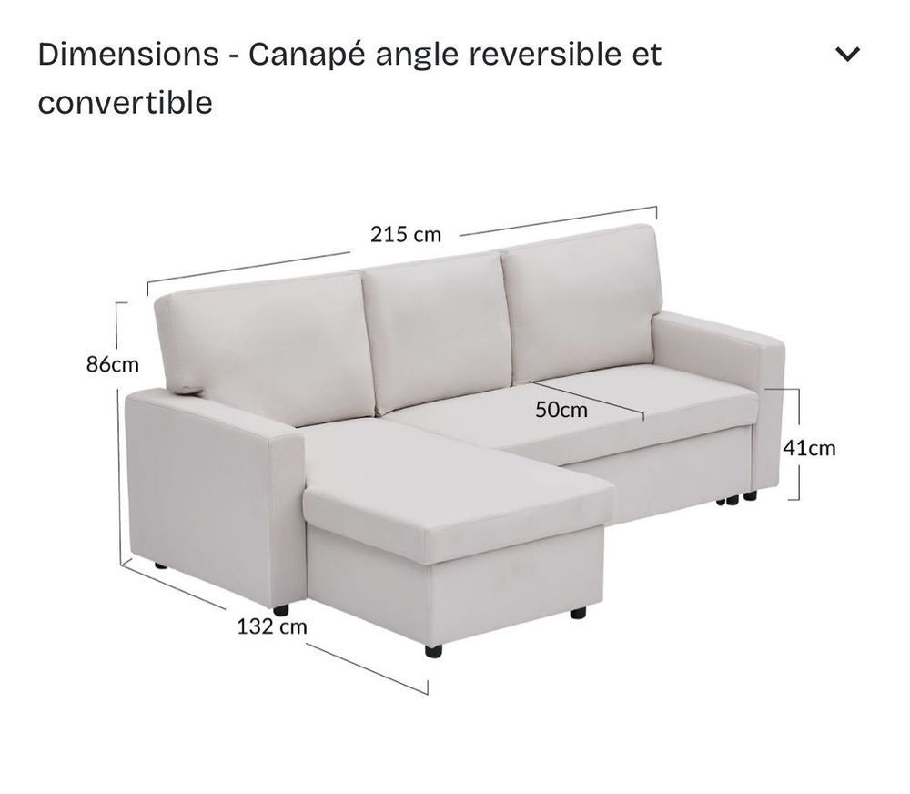 Canap� d'angle 3 places �  Confort et style �  Bon �tat 200 Issy-les-Moulineaux (92)