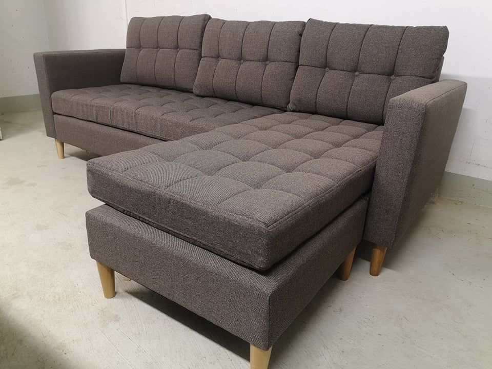 Canap� d'angle r�versible scandinave gris Maison Takissian 599 Sartrouville (78)