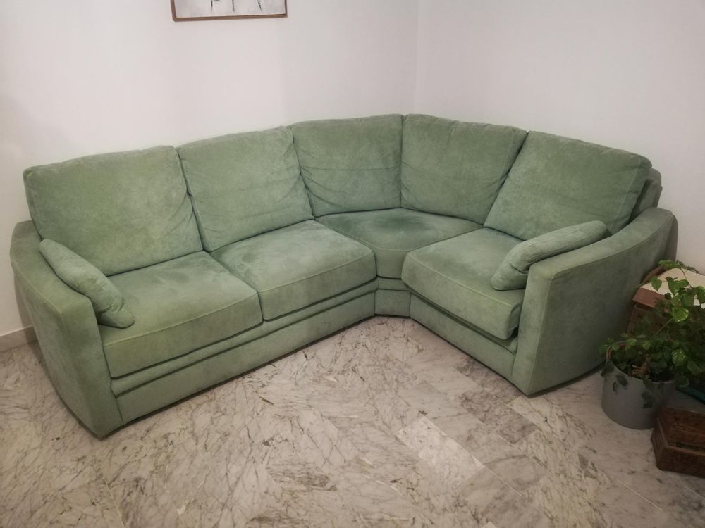 canap� d'angle en tissu vert 160 Salon-de-Provence (13)