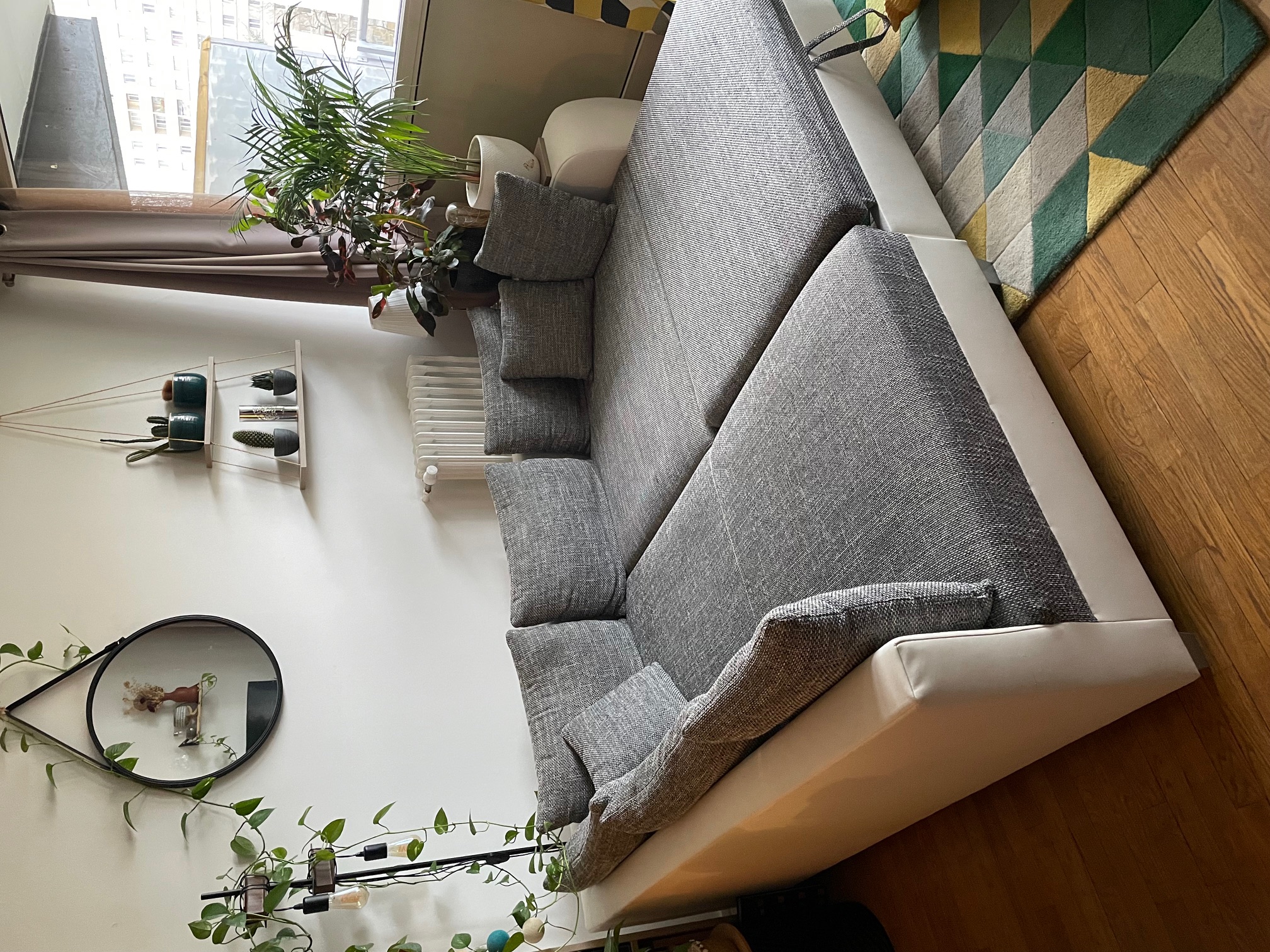 Canap� d'angle en tissu convertible en lit KING SIZE 450 Paris 13 (75)