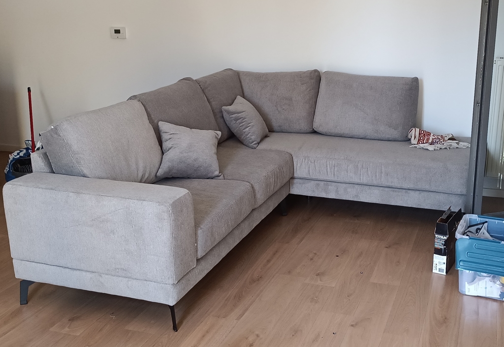 Canap� d?angle tissu gris 700 Lille (59)