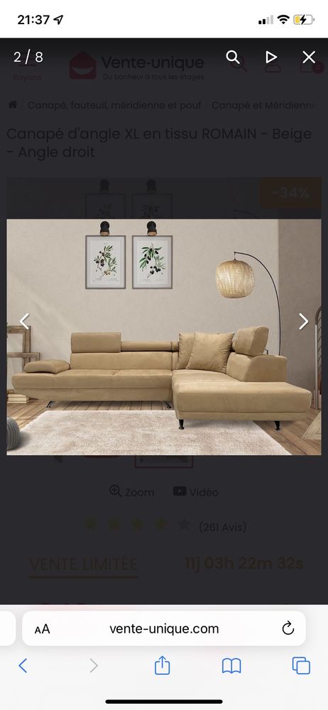 canap� d'angle 700 Lampaul-Guimiliau (29)