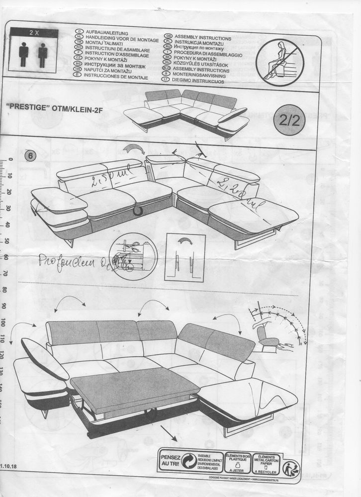 canap� d'angle 750 Chaill�-sous-les-Ormeaux (85)