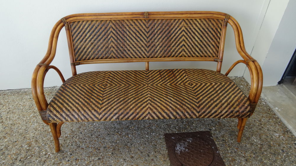 canap� en bambou de marque pier import en bon �tat 0 P�rigny (17)
