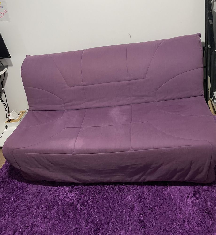 Canap� lit banquette BZ/ clic-clac violet 190x160cm 130 Villebon-sur-Yvette (91)