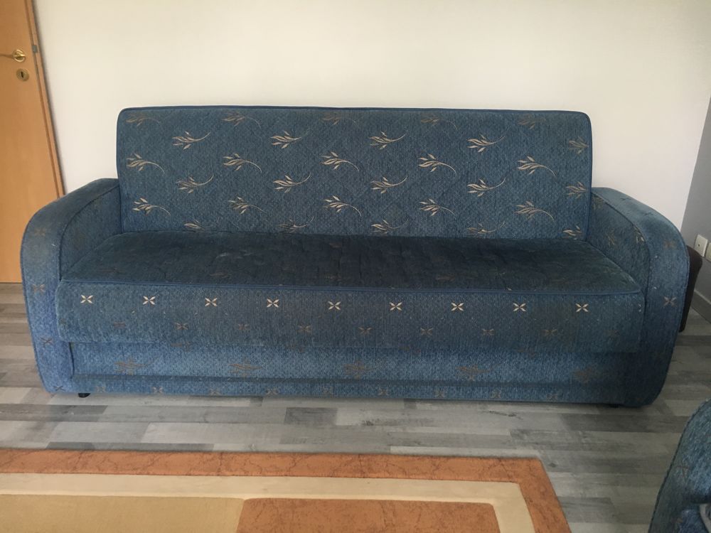 Lot 2 canap� bleu 90 Morsbach (57)