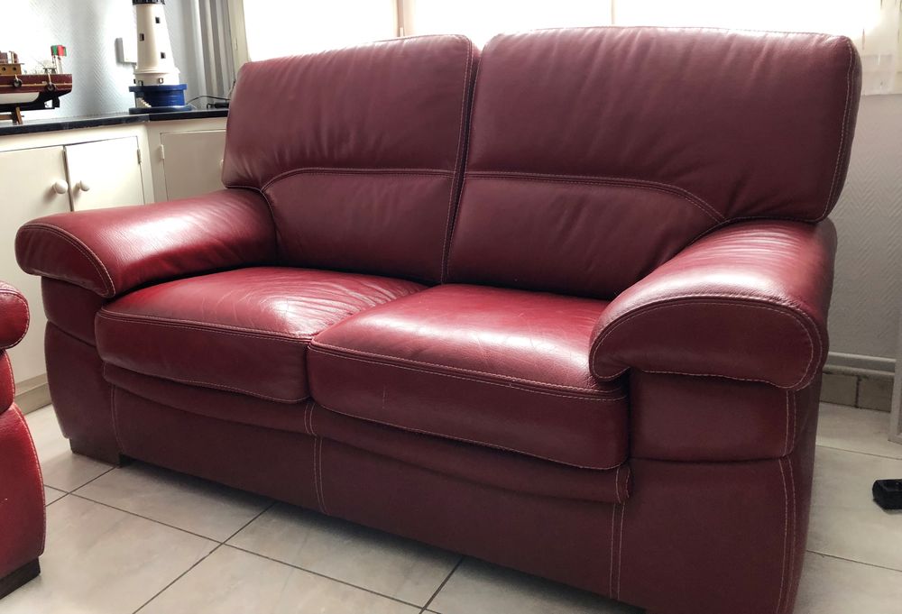 Canap� buffle pleine fleur rouge .. 0 Berck (62)