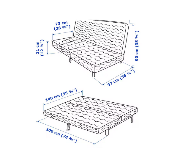 Canap� CLIC CLAC Ik�a 130 Savenay (44)