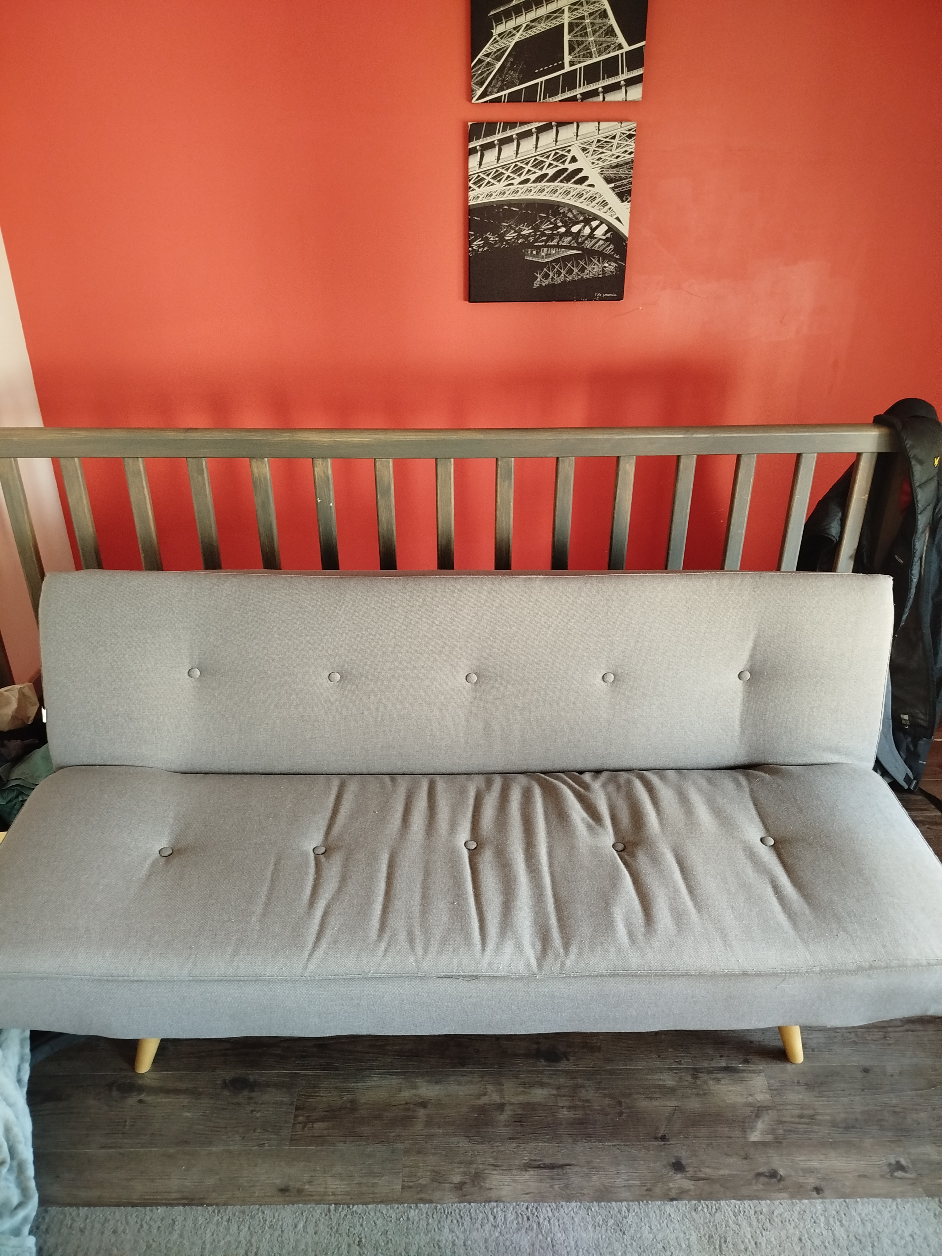 Canap� clic-clac 3 places gris 100 Lyon 8 (69)