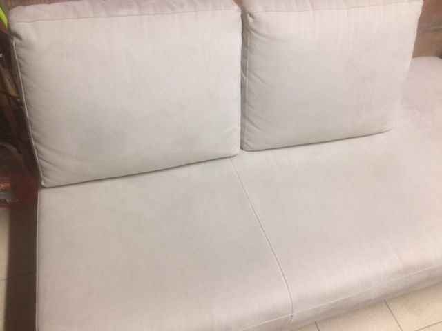 Canap� contemporain gris clair 150 Rochefort (17)