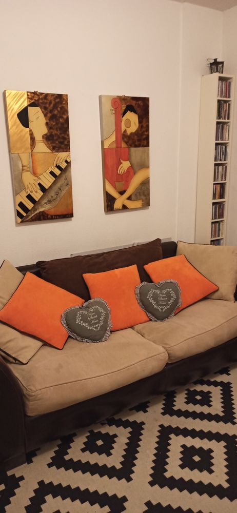 Canap� convertible en cuir. 170 La Tremblade (17)