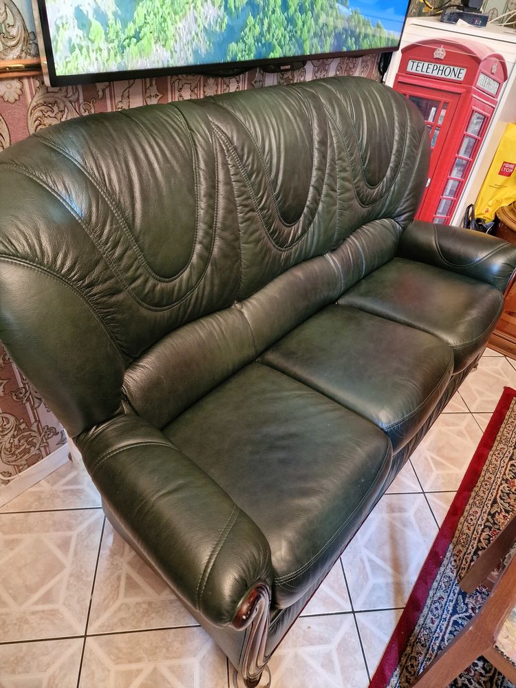 Canap� convertible en cuir avec matelas 300 Saint-Etienne (42)