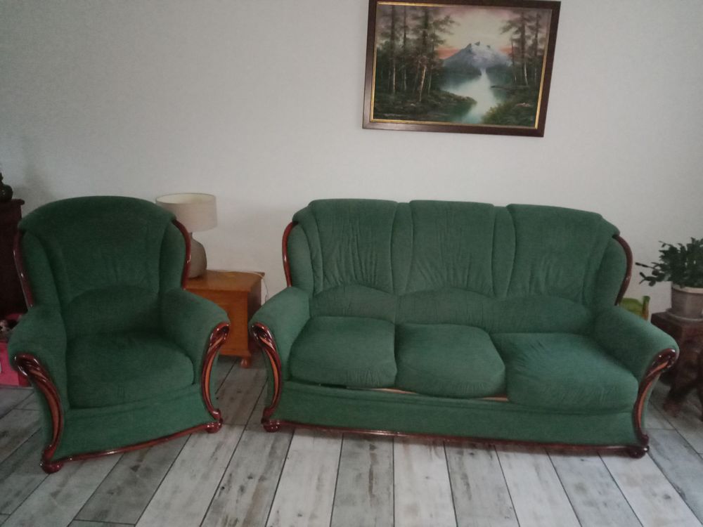 canap� convertible+2 fauteuil 400 Le Cendre (63)