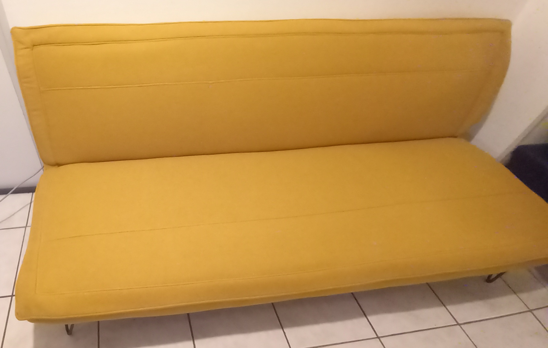 Canap�-lit convertible jaune 135 Amiens (80)