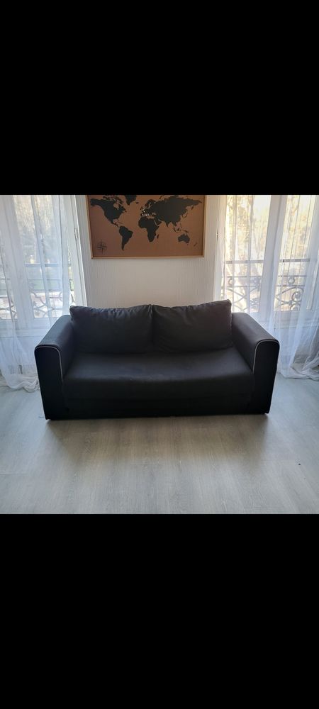 Canap� convertible noir 60 Agen (47)