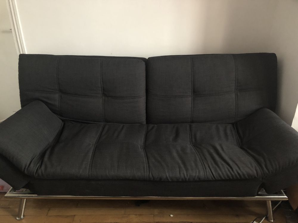 canap� convertible 2 place gris anthracite 300 Aulnay-sous-Bois (93)