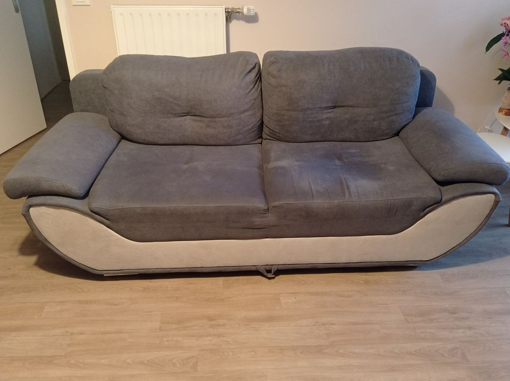 canap� convertible 3 places couleur bleu/gris 350 Antony (92)