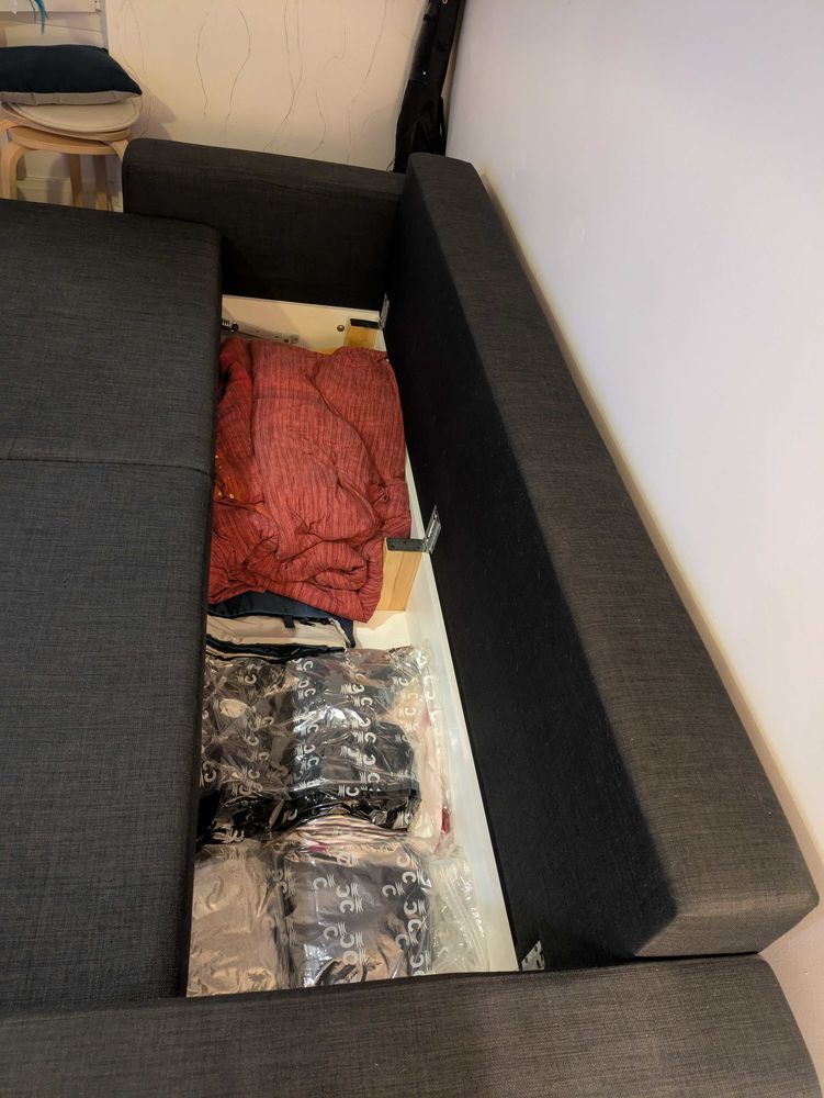 Canap� lit convertible 3 places gris maisons du Monde 250 Paris 14 (75)