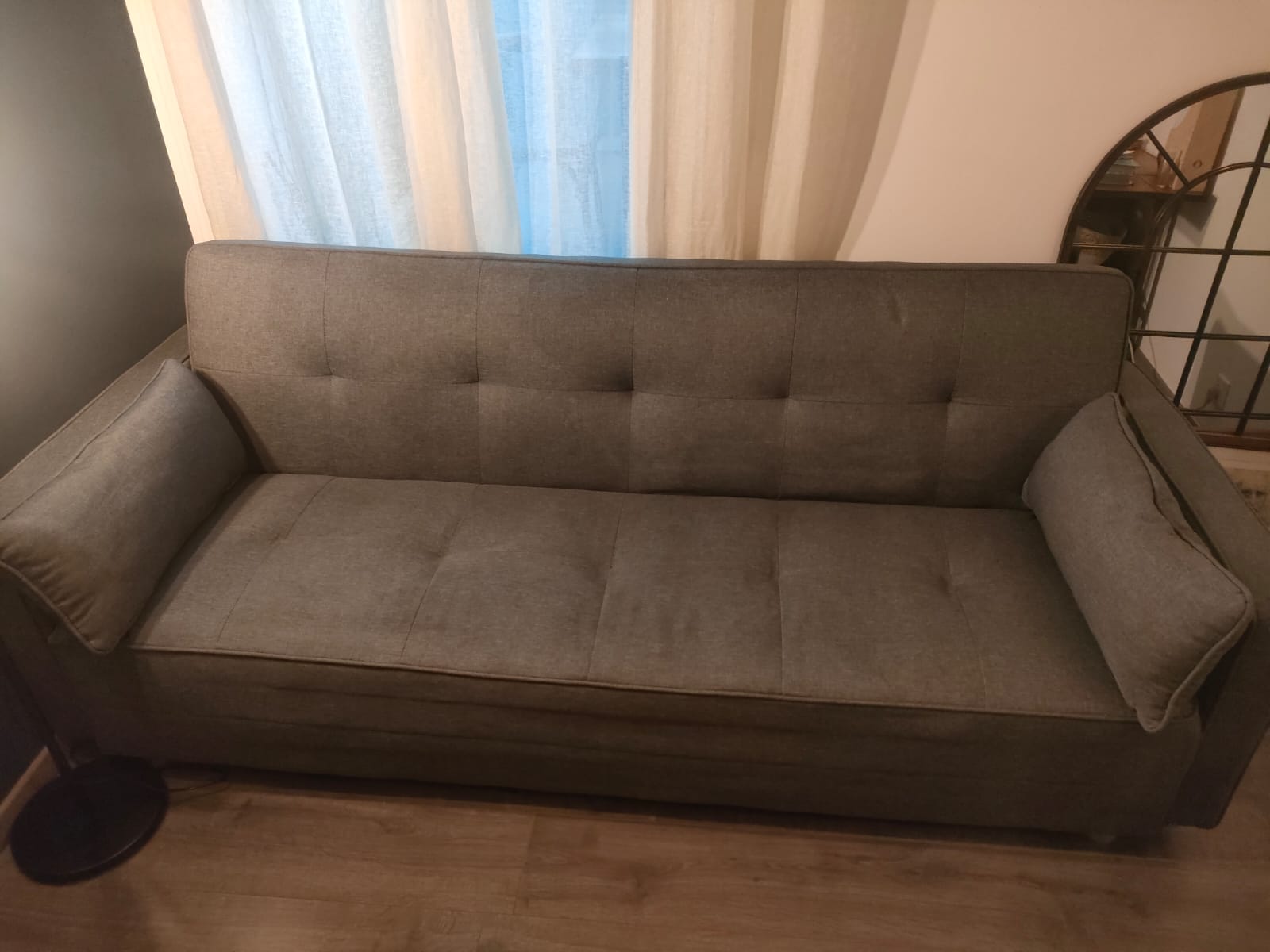 Canap� convertible scandinave gris 160 Nice (06)