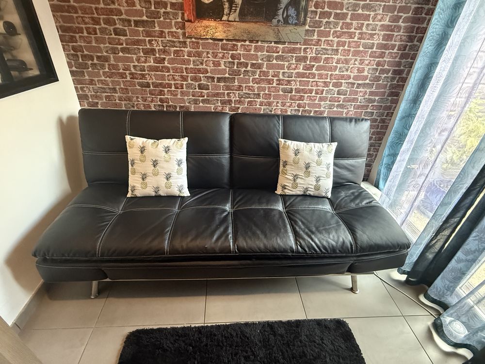 canap� convertible 200 x 120 cm simili cuir 40 Ballainvilliers (91)