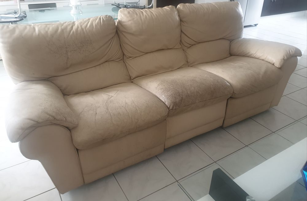 Canap� Cuir Beige 0 Tarbes (65)