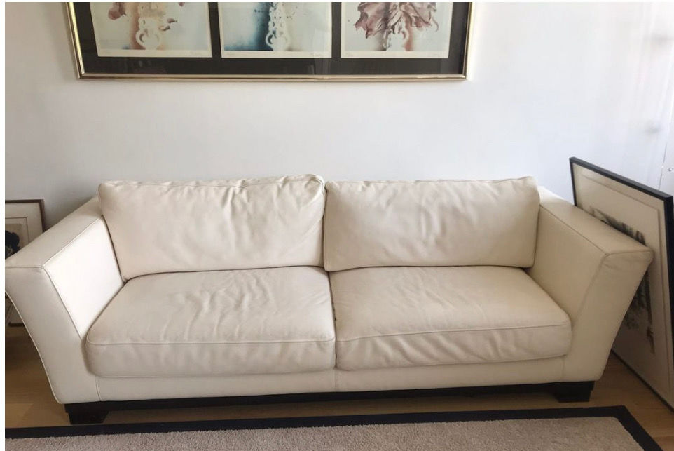 canap� en cuir blanc 200 Royat (63)