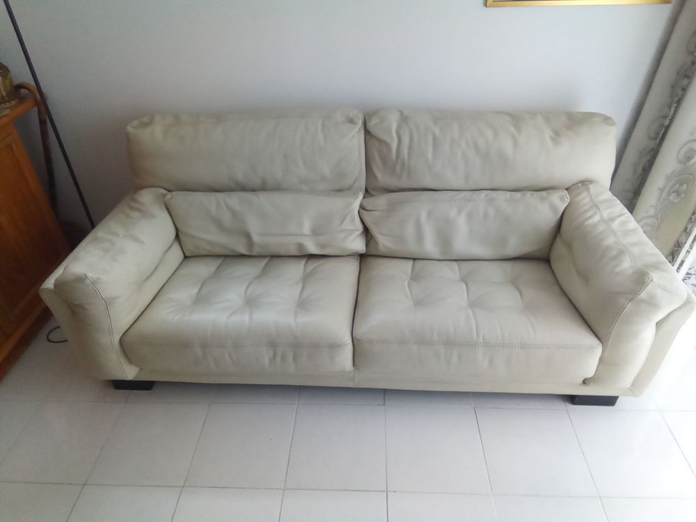 Canap� cuir blanc Roche Bobois 400 Six-Fours-les-Plages (83)