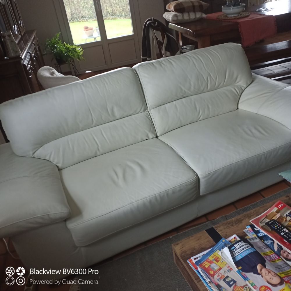 Canap� cuir blanc 350 Bagn�res-de-Bigorre (65)