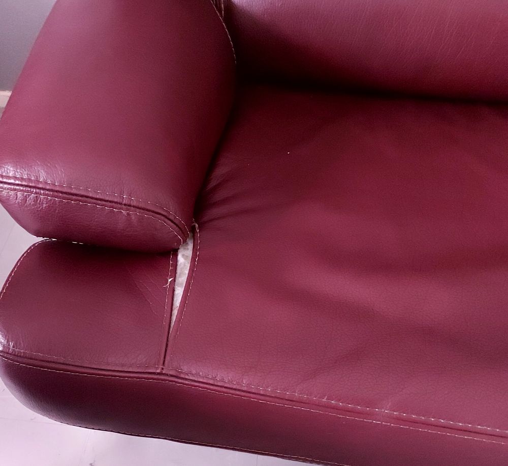 Canap�  cuir bordeaux 100 Strasbourg (67)