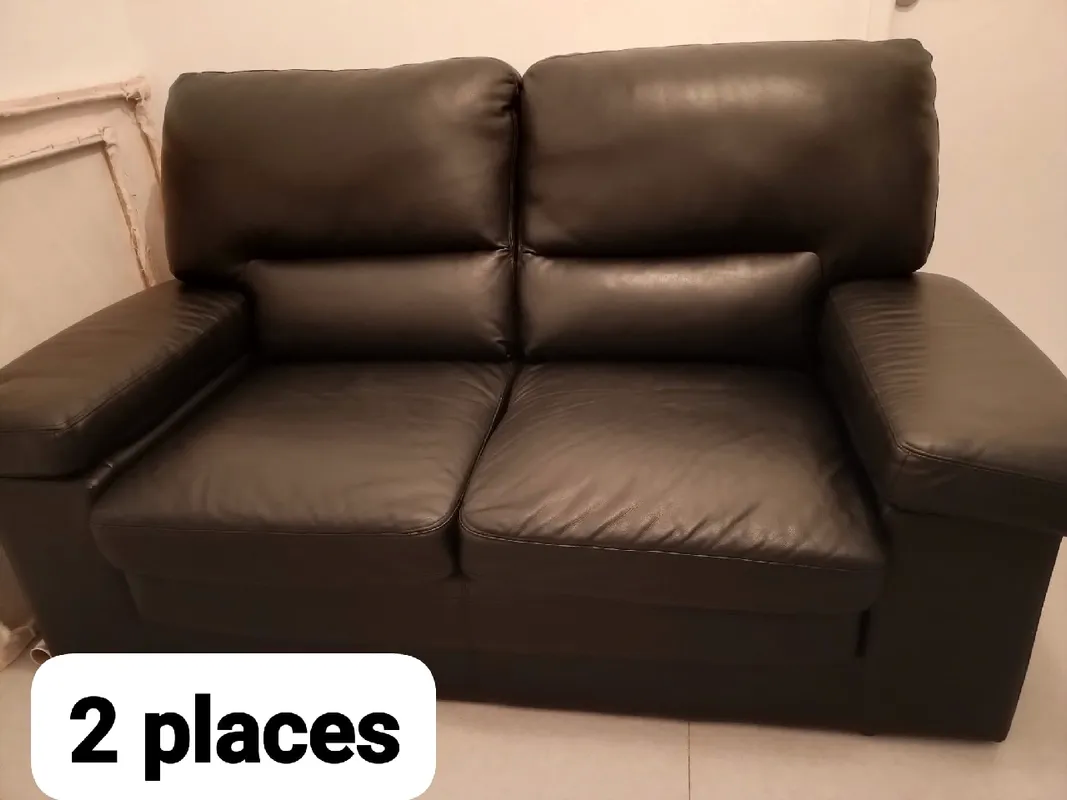 Canap� cuir de buffle (3 places +2 places) 250 Alfortville (94)