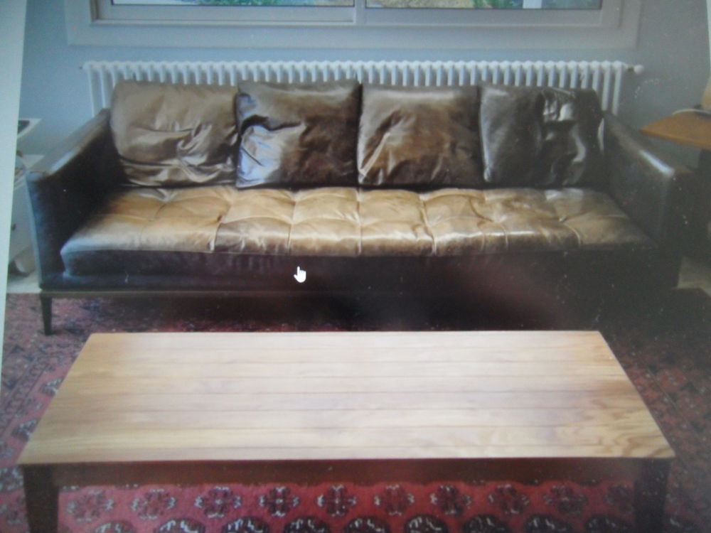 Canap� cuir contemporain 200 Saint-Martin-Belle-Roche (71)