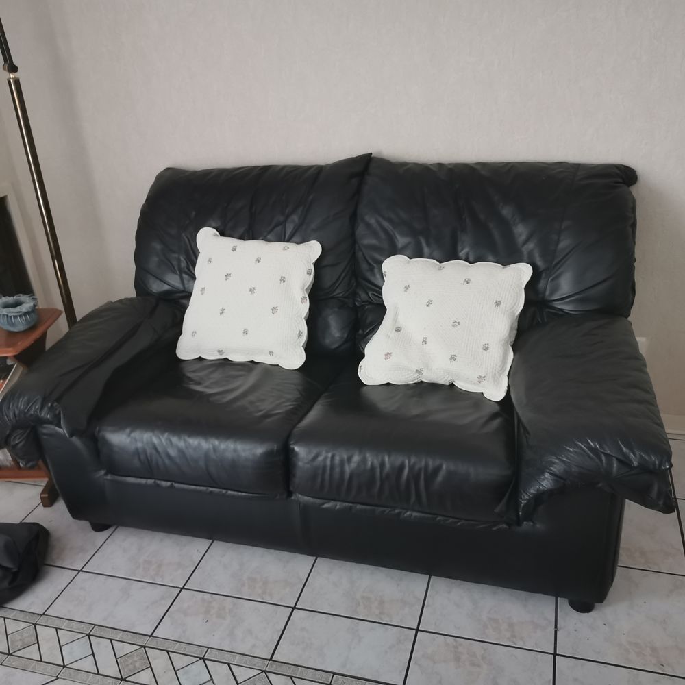 Canap� cuir convertible 1 place 100 Pantin (93)