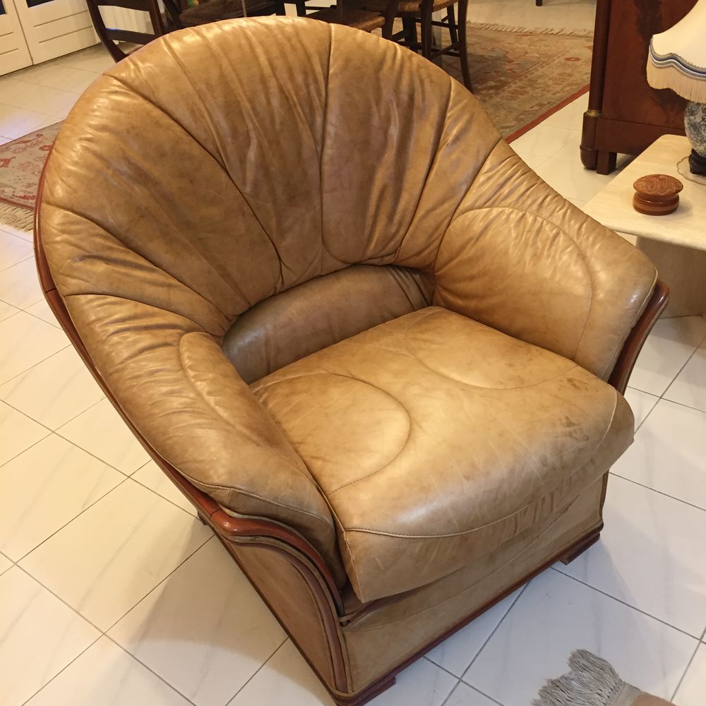 Canap� cuir convertible et fauteuil 100 S�te (34)