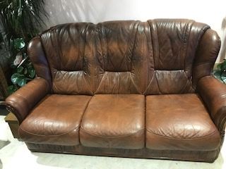 Canap� cuir et deux fauteuils cuir 220 Malicorne-sur-Sarthe (72)